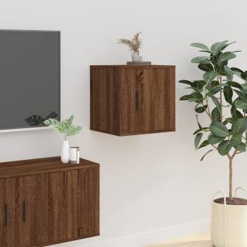 Wall Mounted TV Cabinet Brown Oak - Stylish & Practical