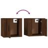 Wall Mounted TV Cabinet Brown Oak - Stylish & Practical