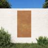 Garden Wall Decoration 105x55 cm - Corten Steel Sun Design