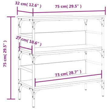 Sonoma Oak Console Table - Stylish & Durable | HipoMarket