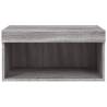 TV Cabinet with LED Lights - Grey Sonoma 60x30 cm