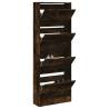 Shoe Cabinet Smoked Oak 60x21x163.5 cm Engineered Wood Colour smoked oak Size 60 x 21 x 163.5 cm Quantity in Package 1 Number of 