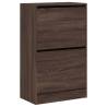 Shoe Cabinet Brown Oak - Stylish & Compact Design | HipoMarket