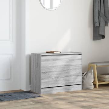 Shoe Cabinet Grey Sonoma - Compact Storage Solution