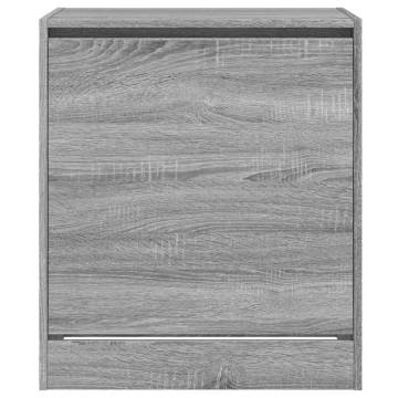 Shoe Cabinet Grey Sonoma - 60x42x69 cm Engineered Wood