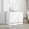 Shoe Cabinet White 80x42x69 cm - Stylish & Compact Storage