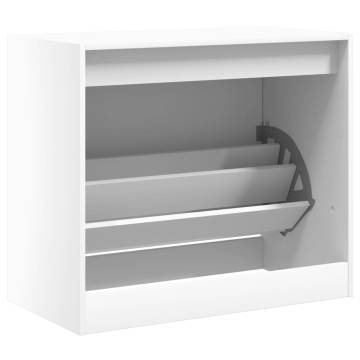 Shoe Cabinet White 80x42x69 cm - Stylish & Compact Storage