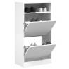 Shoe Cabinet White 60x34x116 cm - Space-Saving Storage