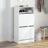 Shoe Cabinet White 60x34x116 cm - Space-Saving Storage