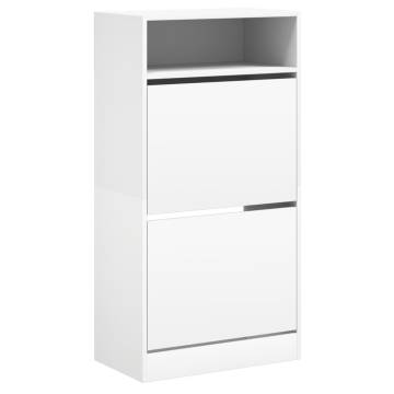 Shoe Cabinet White 60x34x116 cm - Space-Saving Storage