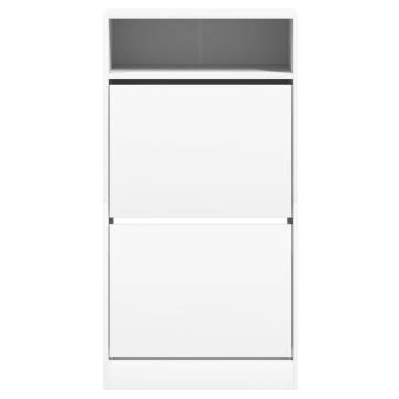 Shoe Cabinet White 60x34x116 cm - Space-Saving Storage