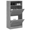 Shoe Cabinet Grey Sonoma 60x34x116 Engineered Wood Colour grey sonoma Quantity in Package 1 Width 60 cm Number of 