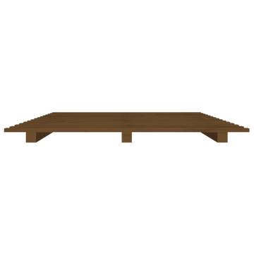 Honey Brown Bed Frame 75x190 cm - Solid Pine | HipoMarket