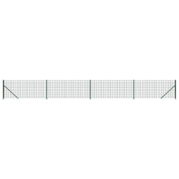 Wire Mesh Fence with Flange Green 0.8x10 m - Secure Barrier