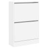 Shoe Cabinet White 60x21x87.5 cm - Stylish Space Saver