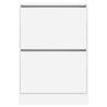 Shoe Cabinet White 60x21x87.5 cm - Stylish Space Saver