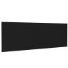 Elegant Black Wall Headboard 240x1.5x80 cm - Hipomarket