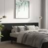 Elegant Black Wall Headboard 240x1.5x80 cm - Hipomarket