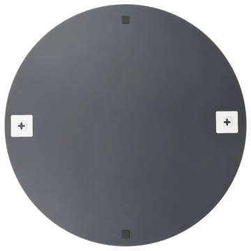 Stylish 70 cm Round Glass Wall Mirror - Minimalistic Aesthetic