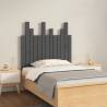 Wall Headboard Grey 82.5x3x80 cm Solid Wood Pine Colour grey Size 82.5 x 80 cm Quantity in Package 1 