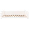 Comfortable White Dog Bed | Solid Pine Wood - 95.5x65.5 cm