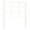 Bed Frame with Headboard White 100x200 cm - Solid Wood