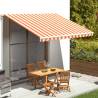 Replacement Awning Fabric Yellow & Orange 4x3m - Durable Shade