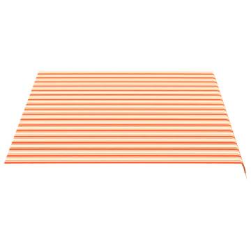 Replacement Awning Fabric Yellow & Orange 4x3m - Durable Shade