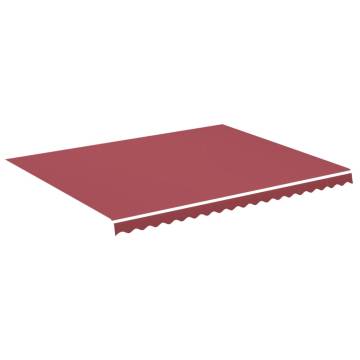 Replacement Awning Fabric Burgundy Red 4.5x3.5 m - Hipomarket