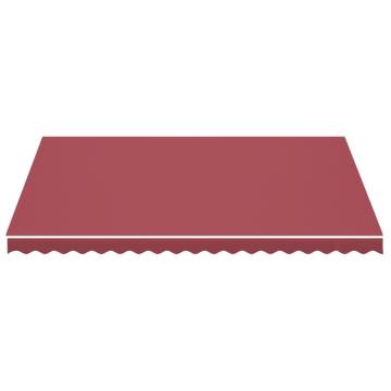 Replacement Awning Fabric Burgundy Red 4.5x3.5 m - Hipomarket