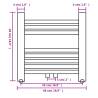 Bathroom Central Heating Towel Rail Radiator 480x480mm