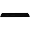 Stylish Floating Wall Shelves - High Gloss Black - Set of 4