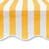 Awning Top Sunshade Canvas Orange & White 350x250 cm - HipoMarket