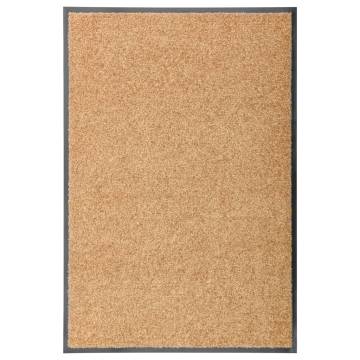 Washable Cream Doormat 60x90 cm - Easy Care & Non-Slip