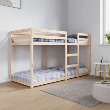 Bunk Bed 75x190 cm - Solid Wood Pine | Hipomarket