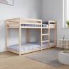 Bunk Bed 75x190 cm Solid Wood Pine Colour natural Size 75 x 190 cm 