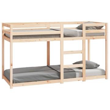 Bunk Bed 75x190 cm - Solid Wood Pine | Hipomarket