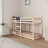 Bunk Bed 75x190 cm - Solid Wood Pine | Hipomarket