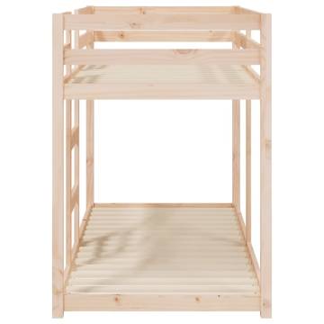 Bunk Bed 75x190 cm - Solid Wood Pine | Hipomarket