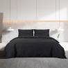 Duvet Cover Set Black 200x200 cm - Lightweight Microfiber