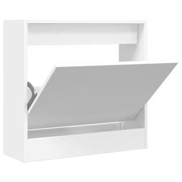 Shoe Cabinet White 60x21x57 cm - Stylish Space Saver