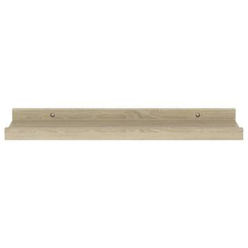 Wall Shelves 2 pcs Sonoma Oak - Modern Storage Solution