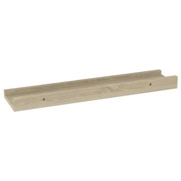 Wall Shelves 2 pcs Sonoma Oak - Modern Storage Solution