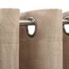 Linen-Look Blackout Curtains - Beige 140x175cm (2pcs) | HipoMarket