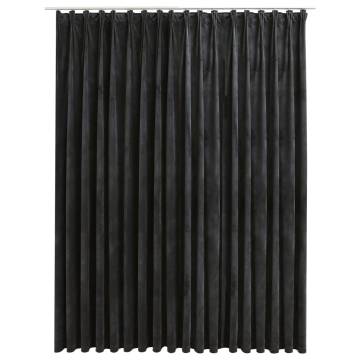 Blackout Velvet Curtain Anthracite 290x245 cm - Hipomarket UK