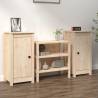 Sideboards 2 pcs 40x35x80 cm Solid Wood Pine Colour natural Quantity in Package 2 Model 1 door side cabinet 