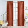 Elegant Rust Blackout Curtains with Hooks - 140x175 cm (2 pcs)