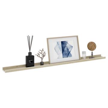 Stylish Wall Shelves - White & Sonoma Oak - 2 pcs | Hipomarket