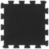 Durable Black Rubber Floor Tiles - 4 pcs | 30x30 cm 16 mm