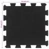 Durable Black Rubber Floor Tiles - 4 pcs | 30x30 cm 16 mm